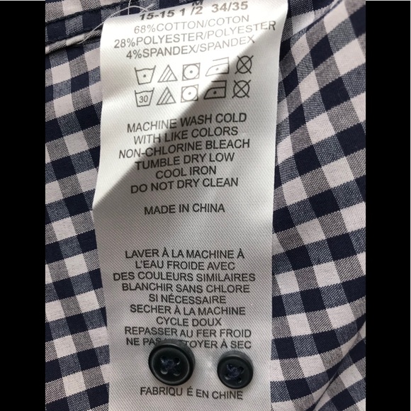 Lucky Brand Button Up Long Sleeve Blue Check M - Picture 4 of 8